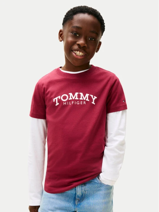 Foto del prodotto Tommy Hilfiger T-shirt Monotype Print KB0KB10051 Rosso Regular Fit