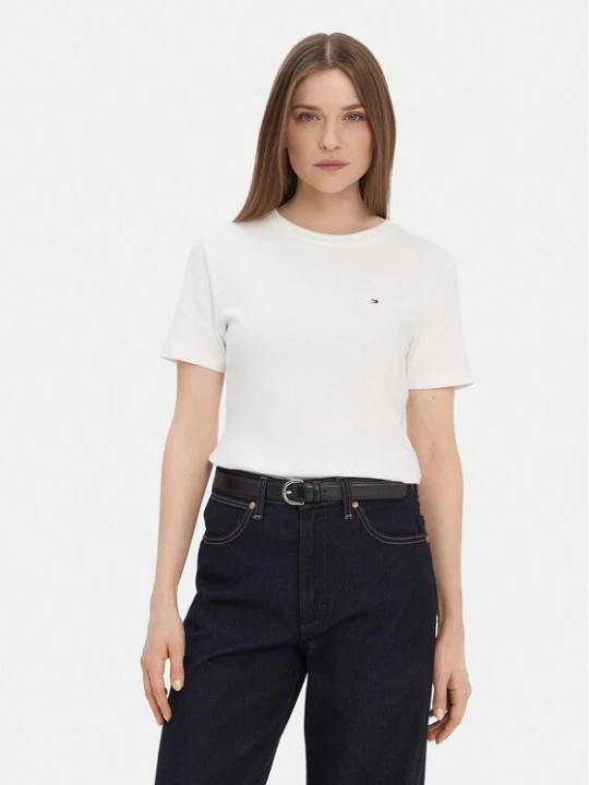 Foto del prodotto Tommy Hilfiger T-shirt New Cody WW0WW40587 Crema Slim Fit