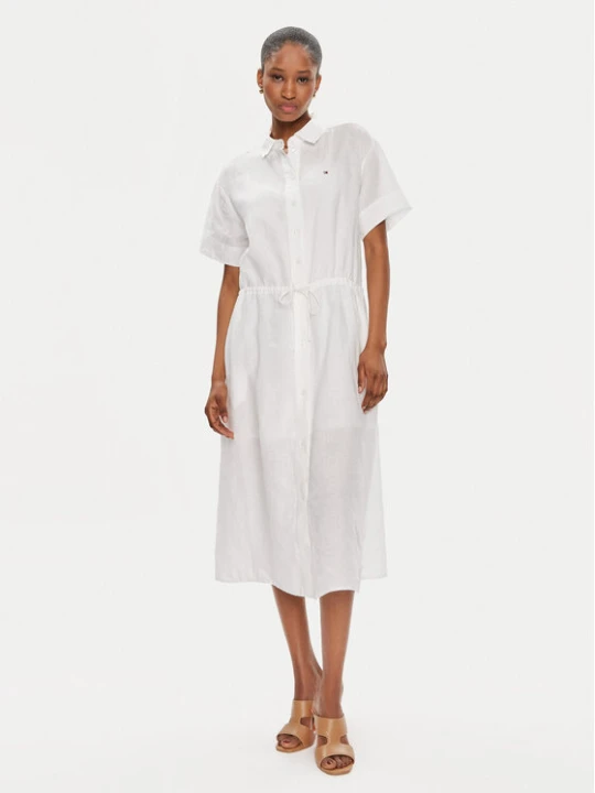 Foto del prodotto Tommy Hilfiger Vestito chemisier WW0WW41911 Bianco Relaxed Fit