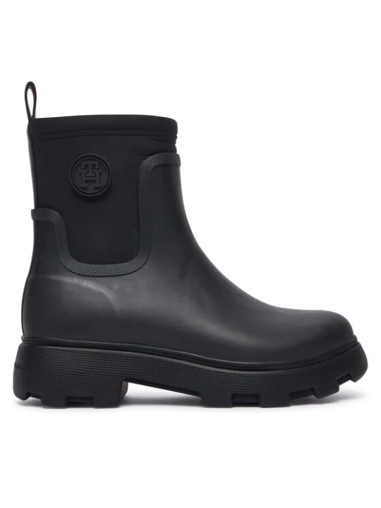 Foto del prodotto Tommy Hilfiger Wellington Th Stamp Warm Ankle Rain Boot FW0FW09544 Nero