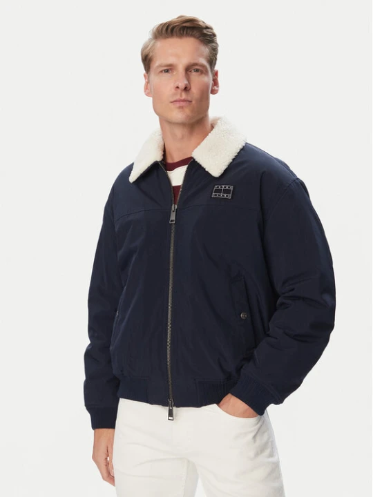Foto del prodotto Tommy Jeans Bomber Flag Aviator DM0DM23499 Blu scuro Relaxed Fit