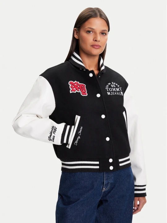 Foto del prodotto Tommy Jeans Bomber Varsity DW0DW21628 Nero Regular Fit