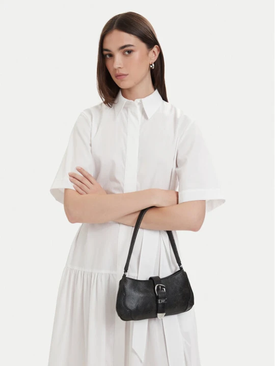 Foto del prodotto Tommy Jeans Borsetta Tjw Cool Leather Shoulder Bag AW0AW18788 Nero