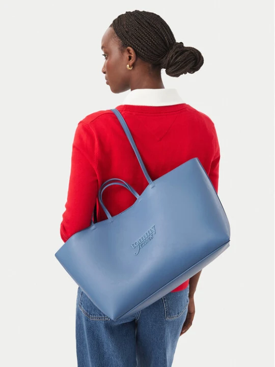 Foto del prodotto Tommy Jeans Borsetta Tjw Must Tote AW0AW19051 Azzurro chiaro