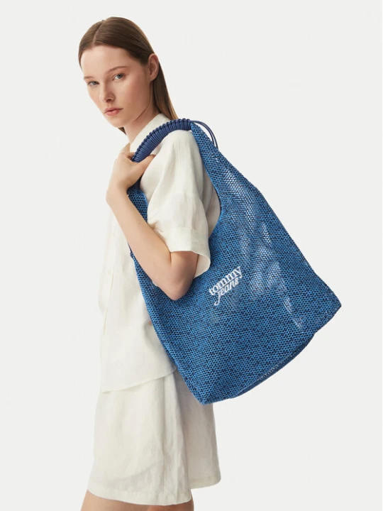 Foto del prodotto Tommy Jeans Borsetta Tjw Summer Crochet Hobo AW0AW18778 Blu