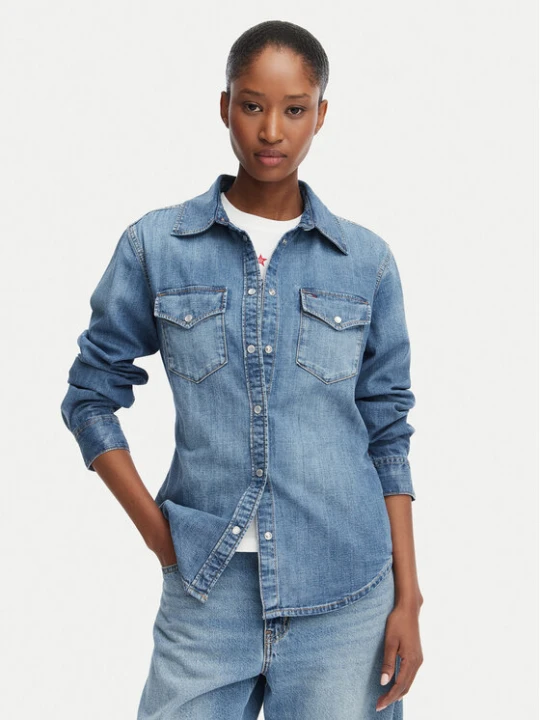 Foto del prodotto Tommy Jeans camicia di jeans DW0DW23486 Blu Regular Fit