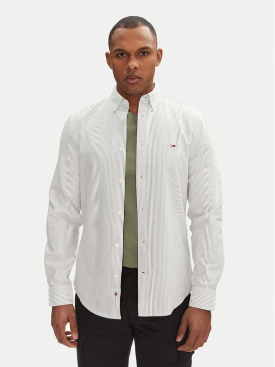 Foto del prodotto Tommy Jeans Camicia DM0DM20668 Verde Slim Fit