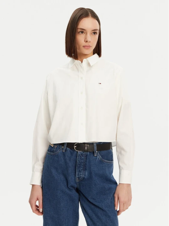 Foto del prodotto Tommy Jeans Camicia DW0DW19354 Bianco Relaxed Fit