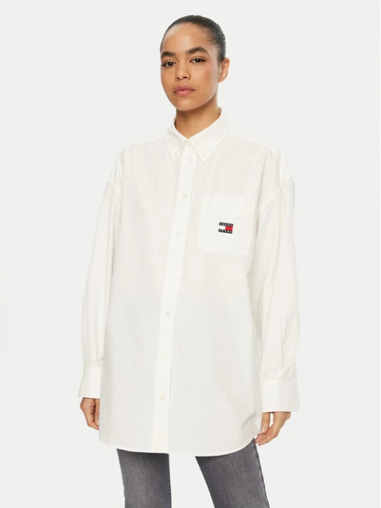 Foto del prodotto Tommy Jeans Camicia DW0DW19357 Bianco Oversize