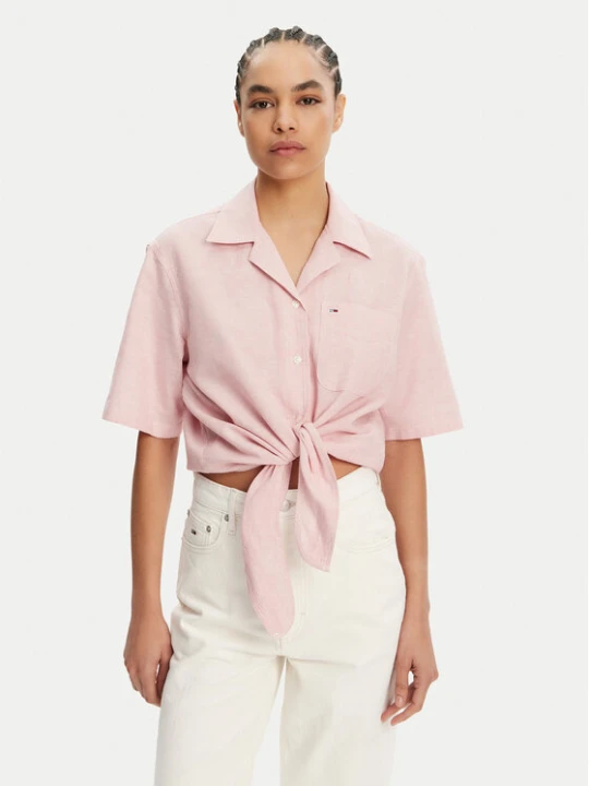 Foto del prodotto Tommy Jeans Camicia DW0DW20286 Rosa Regular Fit
