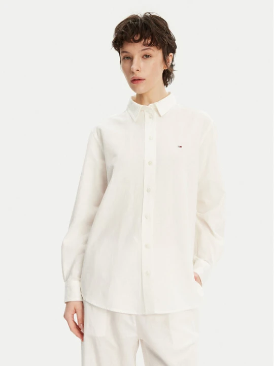 Foto del prodotto Tommy Jeans Camicia DW0DW20292 Écru Relaxed Fit Crema