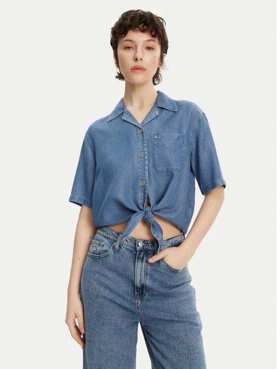 Foto del prodotto Tommy Jeans Camicia DW0DW20603 Blu Relaxed Fit