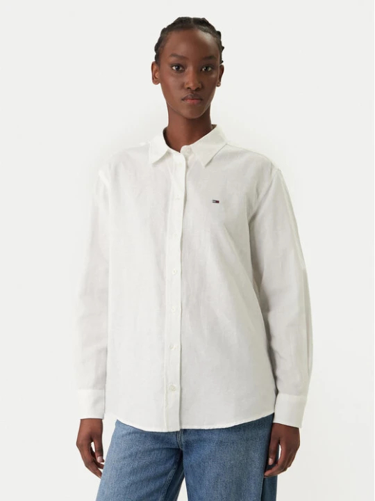 Foto del prodotto Tommy Jeans Camicia DW0DW22209 Bianco Relaxed Fit