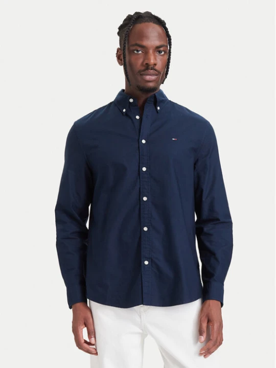 Foto del prodotto Tommy Jeans Camicia Oxford DM0DM23711 Blu scuro Regular Fit