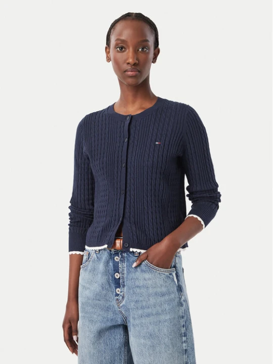 Foto del prodotto Tommy Jeans Cardigan DW0DW23458 Blu scuro Regular Fit