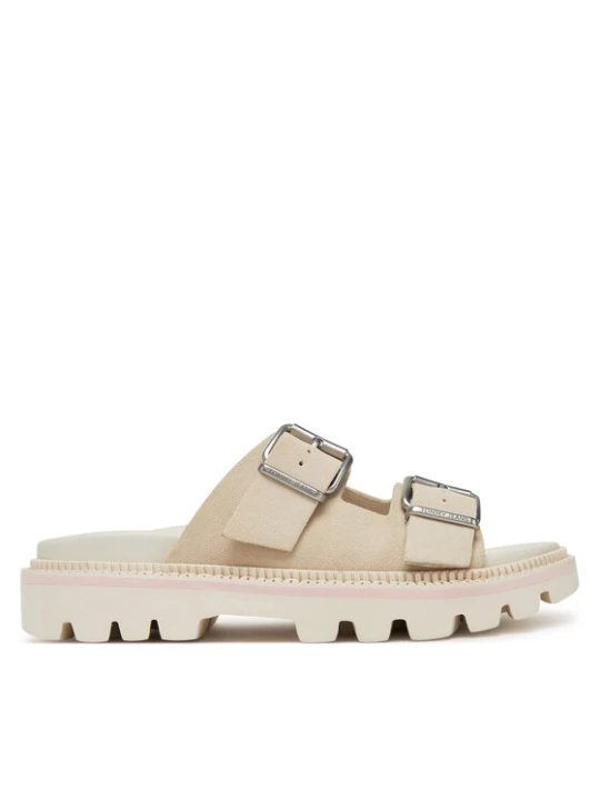 Foto del prodotto Tommy Jeans Ciabatte Double Strap Sandal Suede EN0EN02797 Écru Crema
