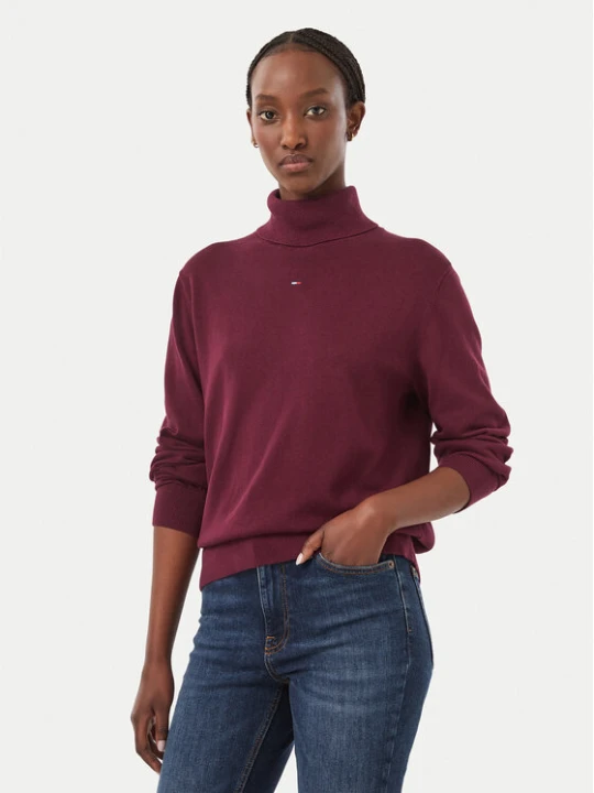 Foto del prodotto Tommy Jeans Dolcevita Essential DW0DW23361 Viola Regular Fit