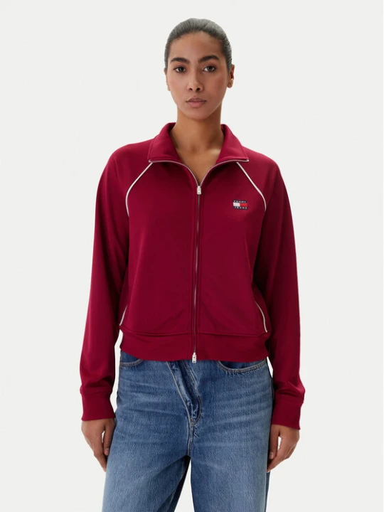 Foto del prodotto Tommy Jeans Felpa Badge DW0DW21930 Bordeaux Regular Fit