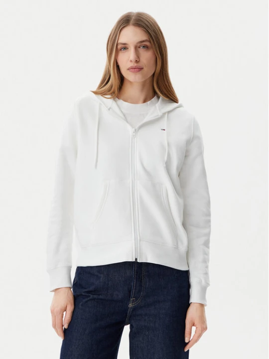 Foto del prodotto Tommy Jeans Felpa Flag DW0DW19729 Bianco Regular Fit