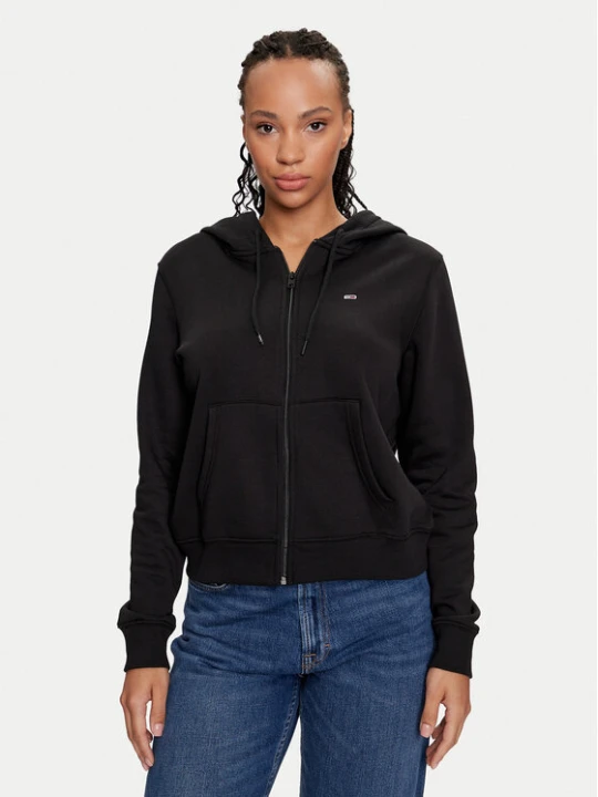 Foto del prodotto Tommy Jeans Felpa Flag DW0DW19729 Nero Regular Fit