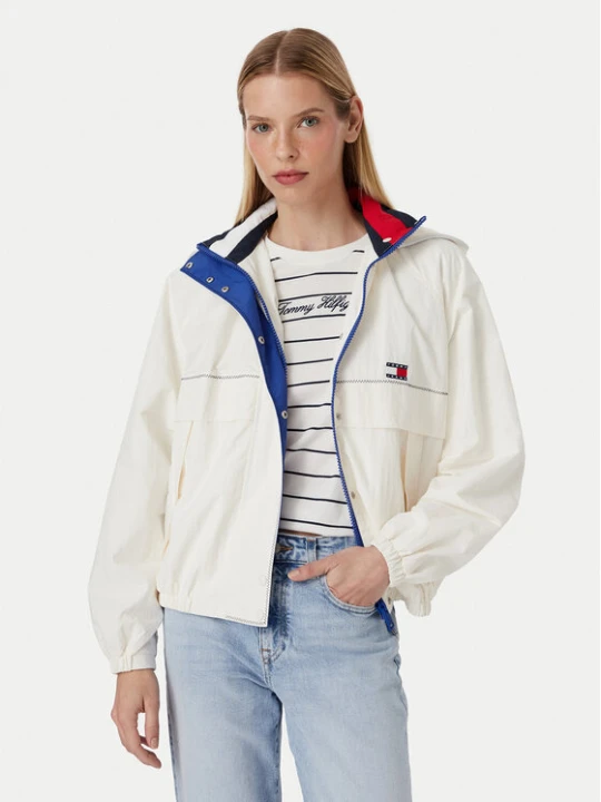 Foto del prodotto Tommy Jeans Giacca a vento Regatta DW0DW22915 Bianco Oversize