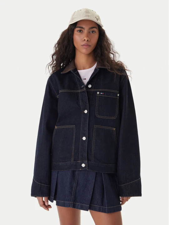 Foto del prodotto Tommy Jeans Giacca di jeans Chore DW0DW21981 Blu scuro Regular Fit