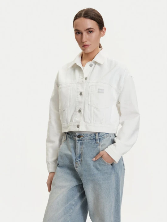 Foto del prodotto Tommy Jeans Giacca di jeans DW0DW21979 Bianco Oversize