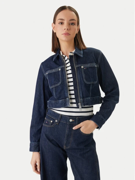 Foto del prodotto Tommy Jeans Giacca di jeans DW0DW22384 Blu scuro Straight Fit