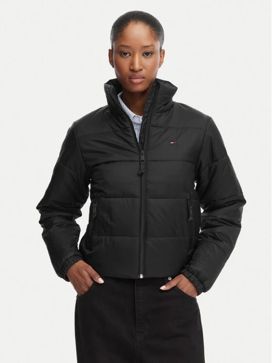 Foto del prodotto Tommy Jeans Giacca di transizione DW0DW23487 Nero Regular Fit