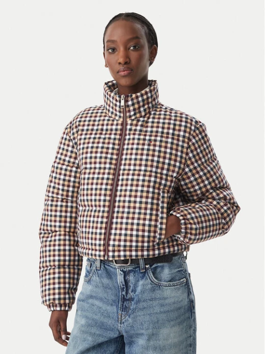 Foto del prodotto Tommy Jeans Giacca di transizione DW0DW23578 Multicolore Cropp Fit