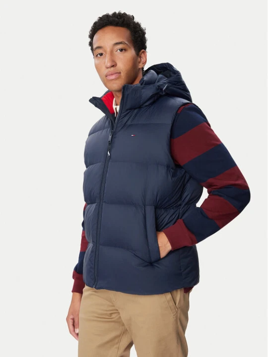 Foto del prodotto Tommy Jeans Gilet Essential DM0DM20465 Blu scuro Regular Fit