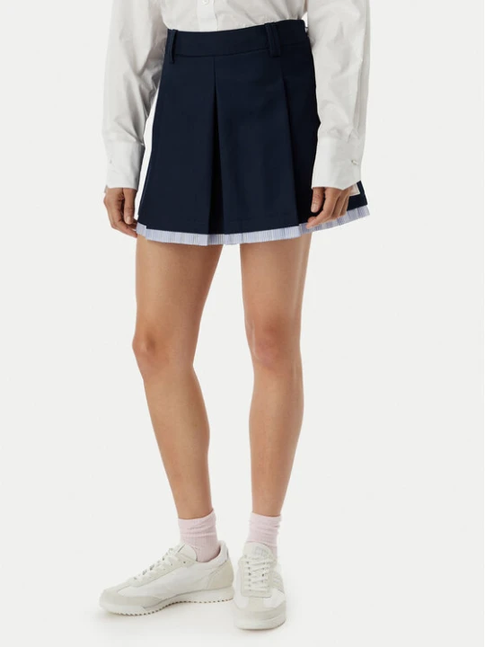 Foto del prodotto Tommy Jeans Gonna a trapezio Varsity Pleated DW0DW22758 Blu scuro Regular Fit