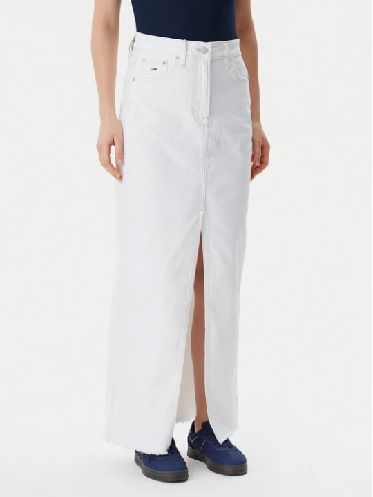 Foto del prodotto Tommy Jeans Gonna di jeans Claire DW0DW20125 Écru Regular Fit Crema