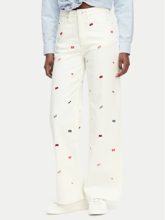 Foto del prodotto Tommy Jeans Jeans Claire DW0DW23042 Crema Wide Leg
