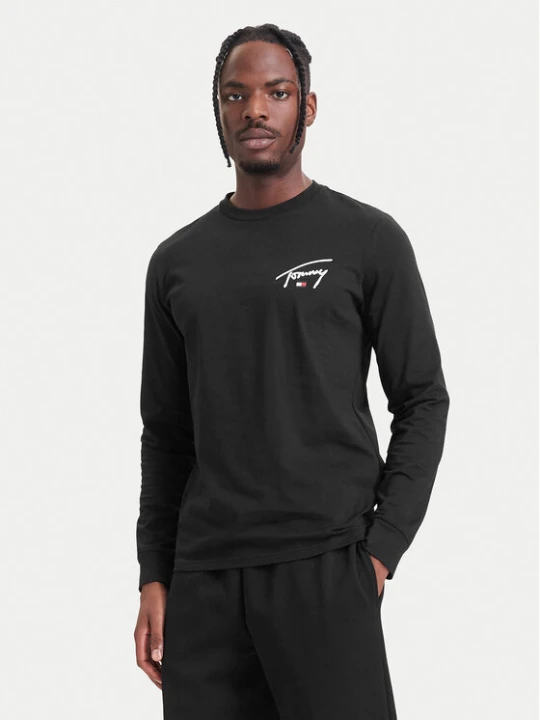 Foto del prodotto Tommy Jeans Longsleeve DM0DM23546 Nero Slim Fit
