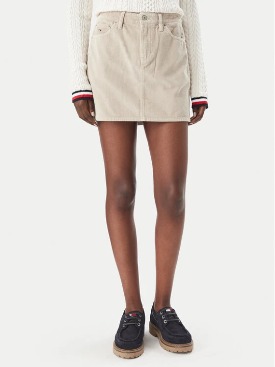 Foto del prodotto Tommy Jeans Minigonna DW0DW23388 Beige Regular Fit