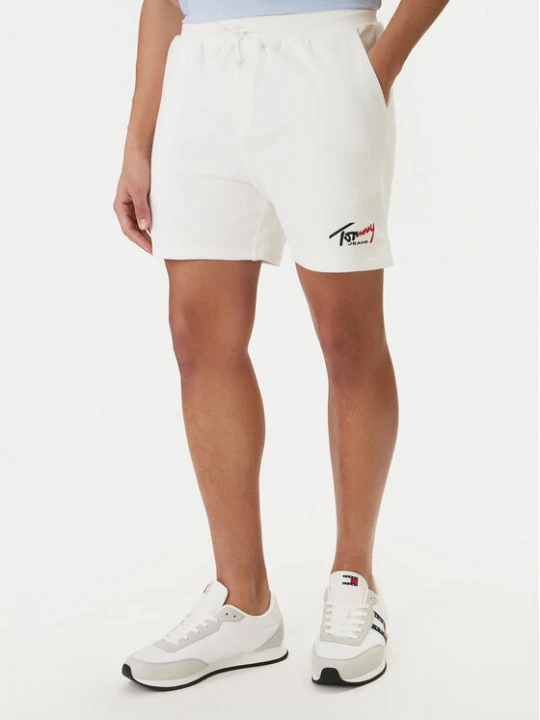 Foto del prodotto Tommy Jeans Pantaloncini sportivi Signature DM0DM23017 Bianco Regular Fit