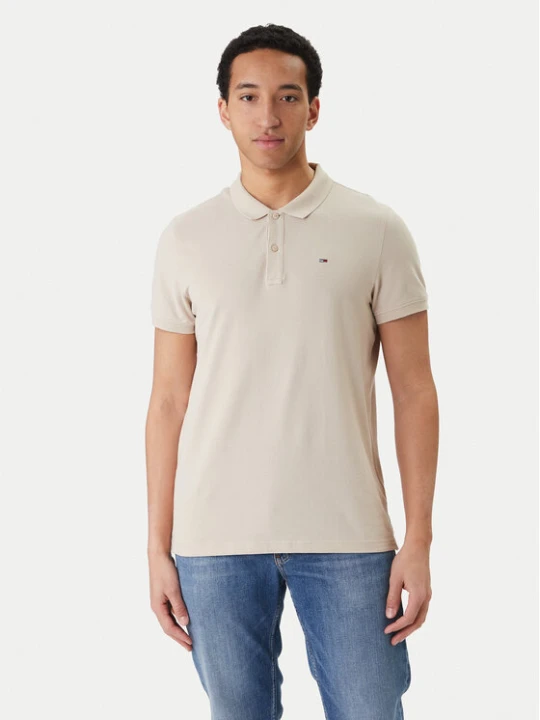 Foto del prodotto Tommy Jeans Polo DM0DM20676 Beige Slim Fit