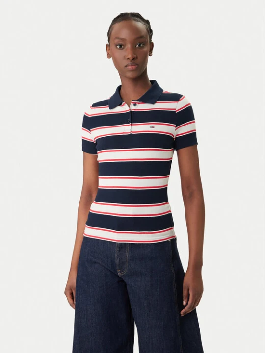 Foto del prodotto Tommy Jeans Polo DW0DW22327 Blu scuro Slim Fit