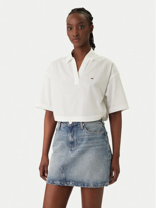 Foto del prodotto Tommy Jeans Polo DW0DW22596 Bianco Relaxed Fit