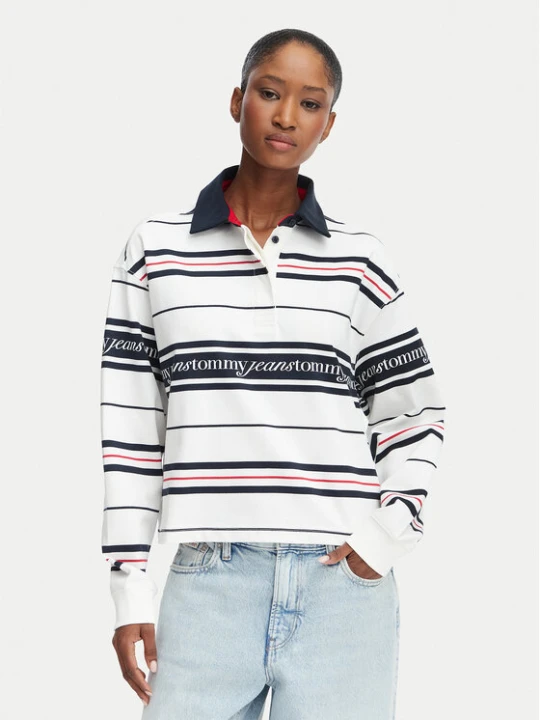 Foto del prodotto Tommy Jeans Polo DW0DW23145 Bianco Regular Fit