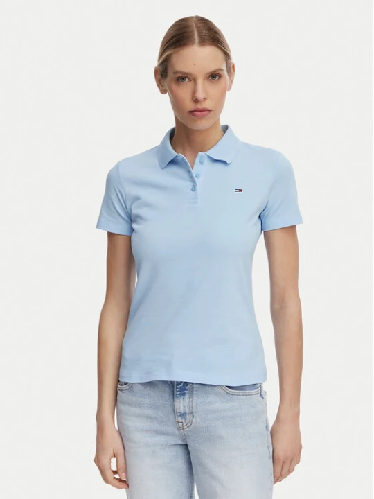 Foto del prodotto Tommy Jeans Polo Essential DW0DW20160 Azzurro chiaro Slim Fit