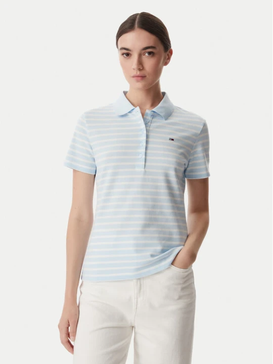 Foto del prodotto Tommy Jeans Polo Essential DW0DW22820 Azzurro chiaro Regular Fit