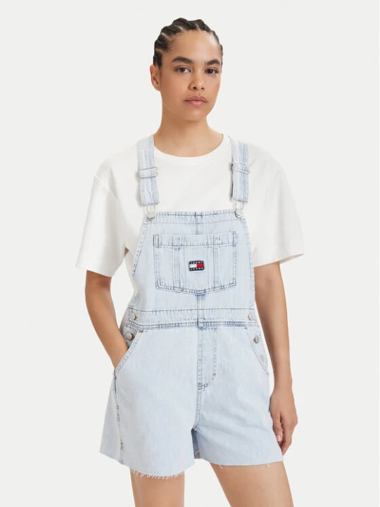 Foto del prodotto Tommy Jeans Salopette Dungaree DW0DW22402 Azzurro chiaro Relaxed Fit