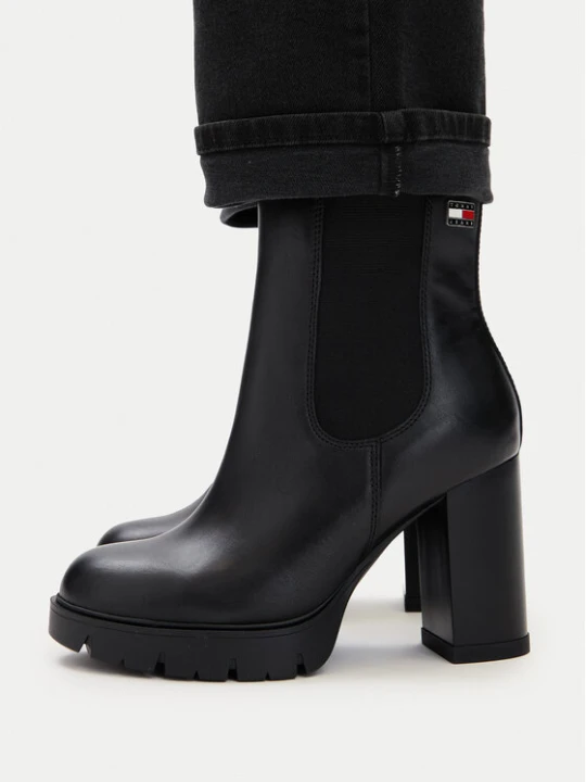 Foto del prodotto Tommy Jeans Stivaletti Tjw Chelsea High Heel Boots EN0EN03112 Nero