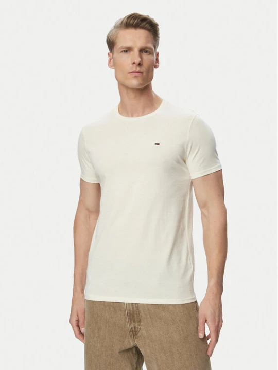 Foto del prodotto Tommy Jeans T-shirt DM0DM04411 Crema Slim Fit