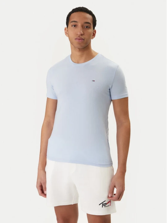 Foto del prodotto Tommy Jeans T-shirt DM0DM20363 Celeste Slim Fit Azzurro chiaro