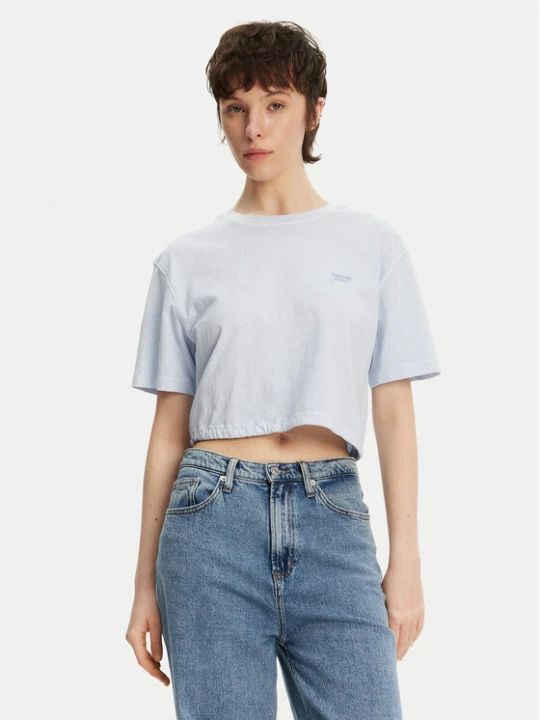 Foto del prodotto Tommy Jeans T-shirt DW0DW20324 Celeste Relaxed Fit Azzurro chiaro