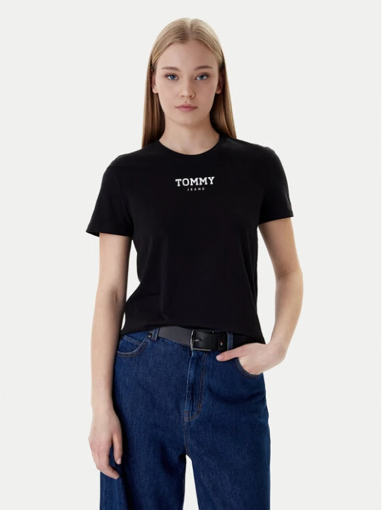 Foto del prodotto Tommy Jeans T-shirt Essential DW0DW21842 Nero Regular Fit