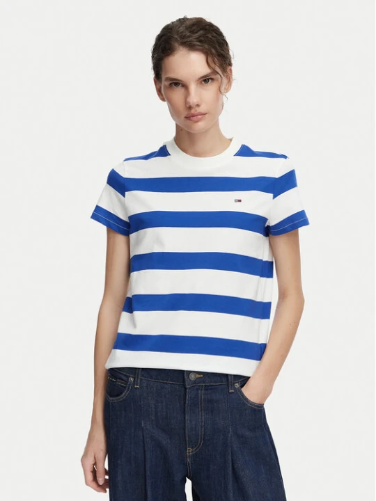 Foto del prodotto Tommy Jeans T-shirt Flag DW0DW23801 Blu Regular Fit